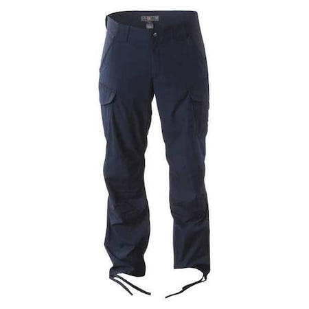 Men's Tactical Pants, 28 in, Navy, 80% Polyester/20% Cotton MPN:74433