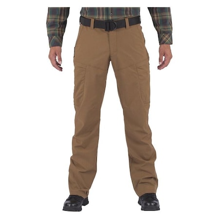Men's Apex Pant, 28 in, Brown, 67% Polyester/33% Cotton Flex-Tac Canvas MPN:74434ABR-116-28-36