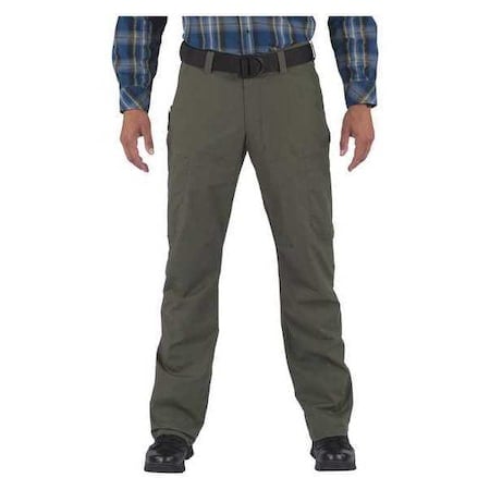 Men's Apex Pant, 33 in, Olive Green, 67% Polyester/33% Cotton Flex-Tac Canvas MPN:74434ABR-190-33-32