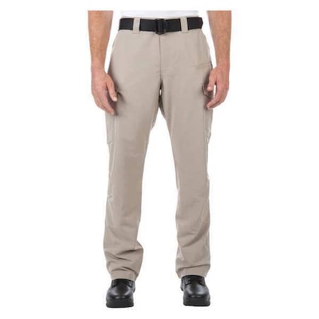 Men's Fast-Tac Cargo Pant, 34 in, Khaki, 100% Polyester Fast-Tac Ripstop MPN:74439ABR-055-34-32