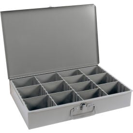 Durham Steel Scoop Compartment Box 119-95 - Adjustable Vertical Compartments 18 x 12 x 3 - Pkg Qty 4 119-95