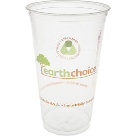 Pactiv Evergreen™ EarthChoice Compostable Cold Cups 24 oz. Capacity Clear/Printed 580/Carton YPLA24CEC