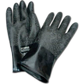 Honeywell® Chemical Resistant Gloves Rough Grip Butyl 13 Mil Thick Size 7 Black B131R/7