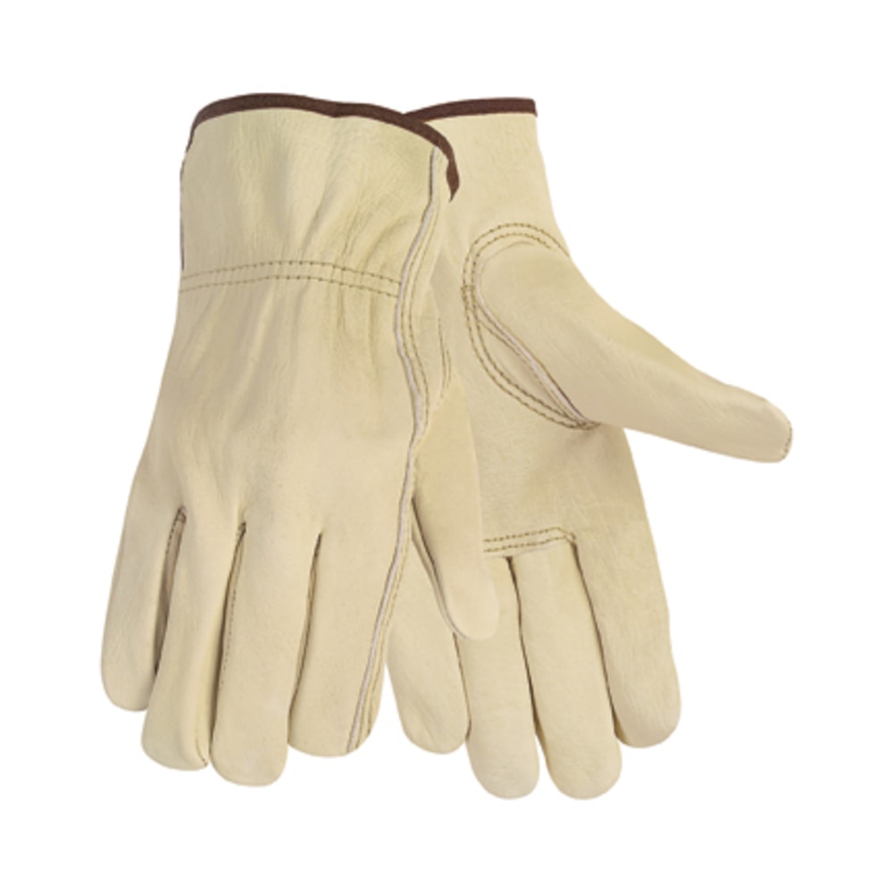 MCR Safety Memphis Economy Leather Driver Gloves, Medium, Cream MPN:3215M