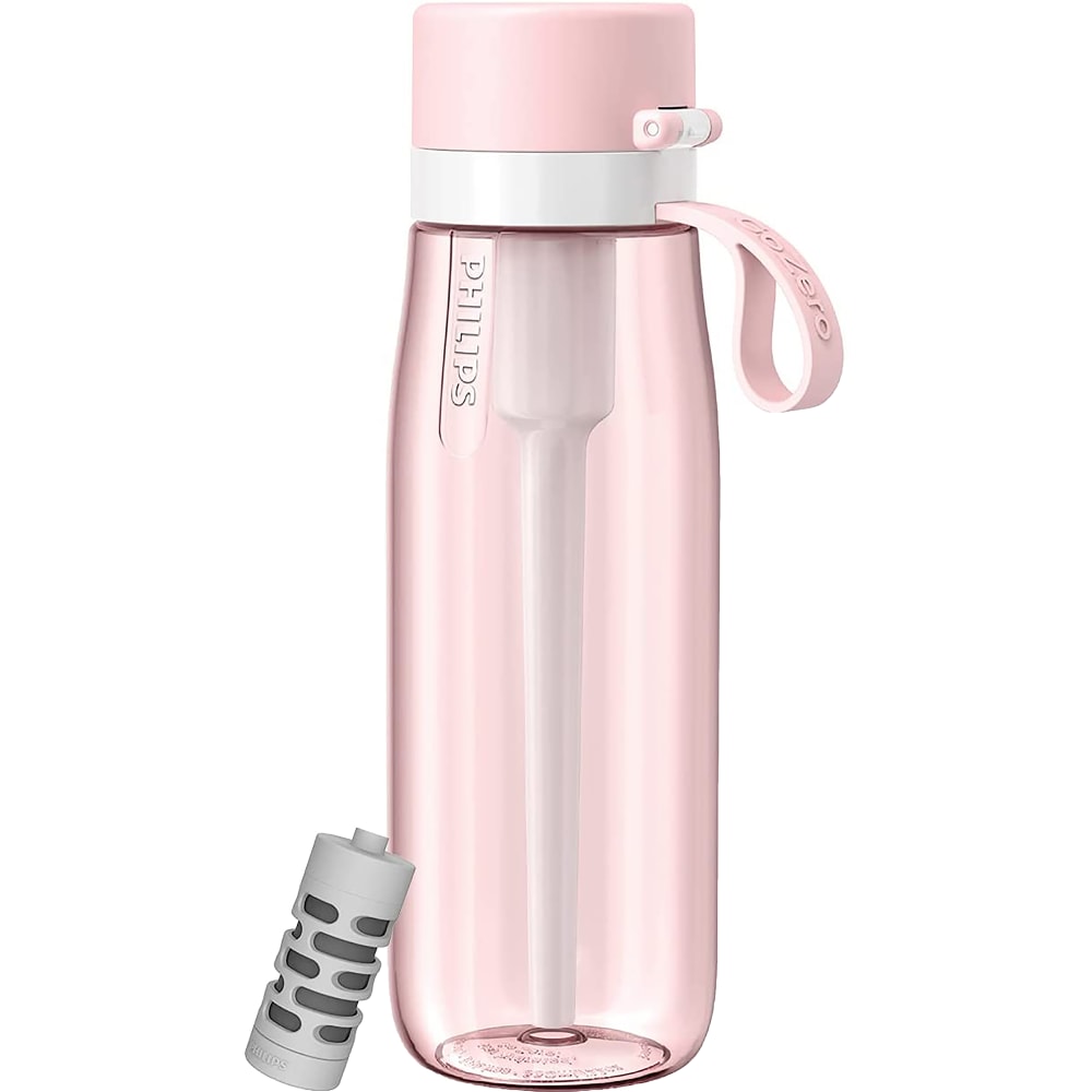Philips GoZero Everyday Tritan Water Bottle With Filter, 22 Oz, Pink MPN:AWP2731PKO/37