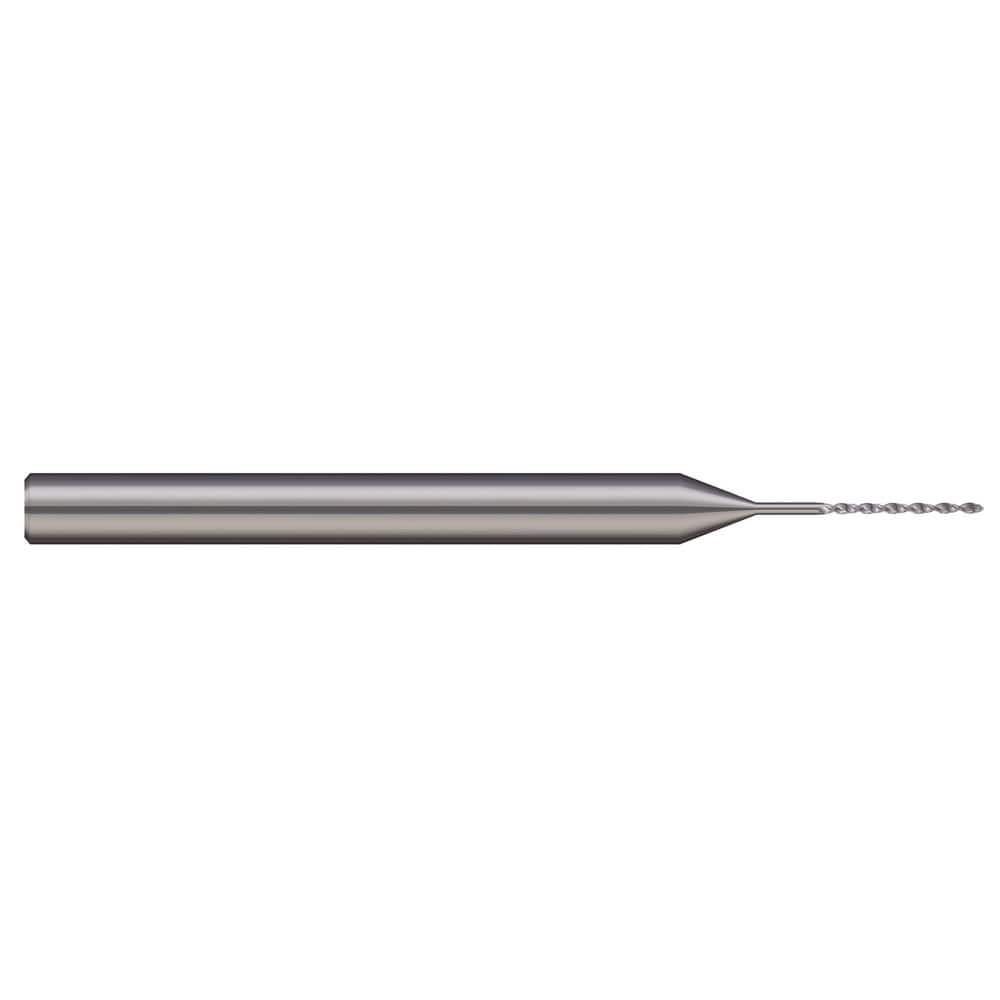 Micro Drill Bits, Drill Bit Size (mm): 1.00 , Drill Bit Size (Decimal Inch): 0.0394 , Tool Material: Solid Carbide , Flute Length (Decimal Inch): 0.3950  MPN:DR02-0394