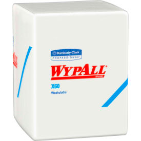 WypAll® General Clean X60 Cloths 1/4 Fold 12.5 x 10 White 70/Pack 8 Packs/Carton KCC 41083