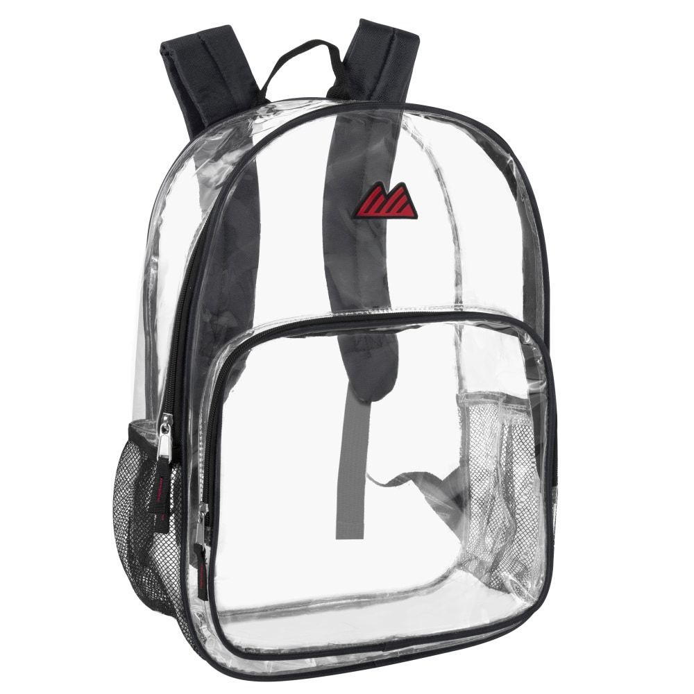Summit Ridge Heavy-Duty Clear Backpack, Black Trim MPN:2007BLK