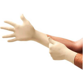 TouchNTuff® 69-318 Medical/Exam Latex Gloves Powder-Free Natural M 100/Box 6931800M