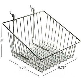 Global Approved 300623 Sloped Chrome Wire Basket 8