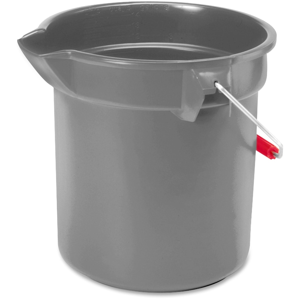 Rubbermaid Commercial Brute 10-quart Utility Bucket - 2.50 gal - Heavy Duty, Rust Resistant, Bend Resistant - 296300GYCT MPN:296300GYCT