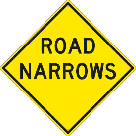 NMC TM265K Traffic Sign Road Narrows Sign 30