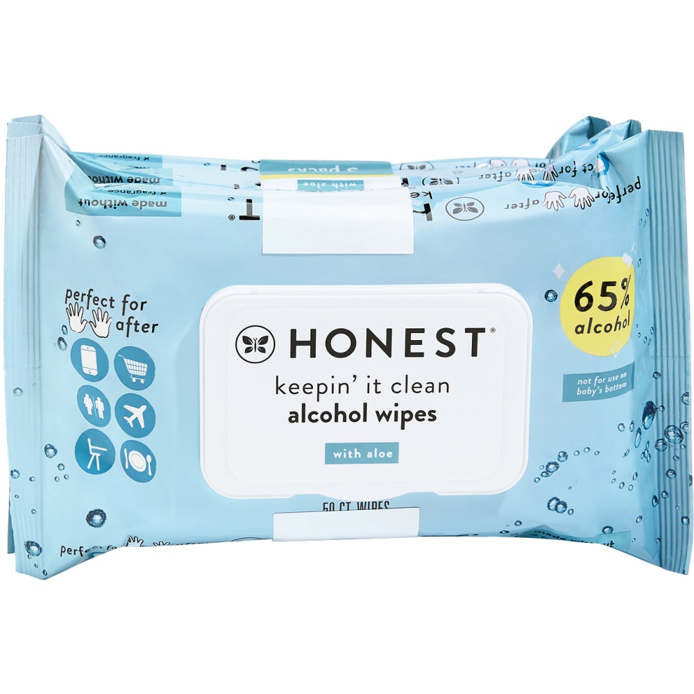 The Honest Company Sanitizing Wipes, 2 oz, Pack Of 3 MPN:H0054W15003PS