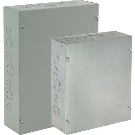 Hoffman ASE24X24X6 Pull Box Screw Cover /Ko'S 24.00X24.00X6.00 Steel/Gray ASE24X24X6