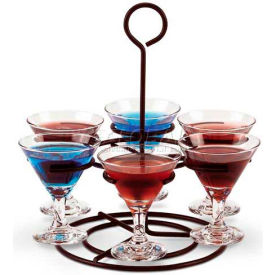 Vollrath® Circular Wire Flight Caddy WR-1026-06 Holds 6 Glasses 9