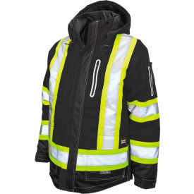 Tough Duck Men's Ripstop 4-In-1 Safety Jacket M Black S18711-BLK-M