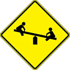 AccuformNMC Playground Graphic Traffic Sign Aluminum 30