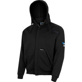 Oberon™ Men's Flame Resistant Heavyweight Zip-Up Hoodie 3XL Black ZFC207-3XL