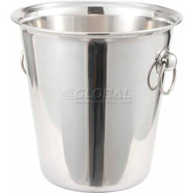 Winco WB-4 Wine Bucket 4 Qt Stainless Steel - Pkg Qty 6 WB-4