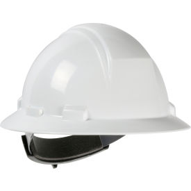 Kilimanjaro Type II Full Brim Hard Hat HDPE Shell 4-Pt Suspension Ratchet Adjustment White 280-HP642R-01