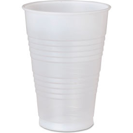 Dart® High-Impact Cold Drink Cups 16 oz Polystyrene Translucent Pack of 50 Y16T