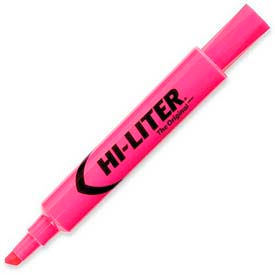 Avery® HI-LITER Desk-Style Highlighters Fluorescent Pink Ink Chisel Tip Dozen 24010