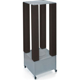Global Approved 700228-BLK Multi-Tower Pegboard Floor Display 20