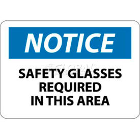 NMC N6RB OSHA Sign Notice Safety Glasses Required In This Area 10