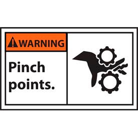 Graphic Machine Labels - Warning Pinch Points WGA32AP