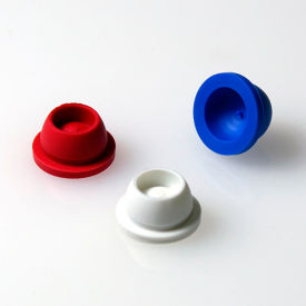 Cap Plug 12/13mm Santoprene for Vacuum and Test Tubes WHITE 1000/Pack 113150W