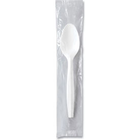 SOLO® Regal Mediumweight Individually Wrapped Teaspoons Polypropylene White 1000/Carton MOW3-0007