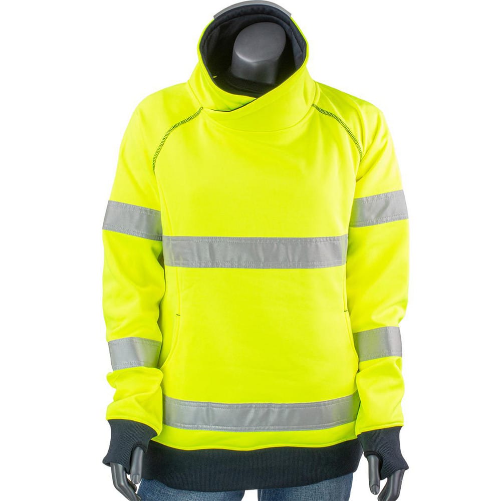 Jackets & Coats, Garment Style: Sweatshirt , Size: 2X-Large , Garment Type: Hi-Visibility , Gender: Women , Material: Polyester  MPN:323W6818T-YEL/2
