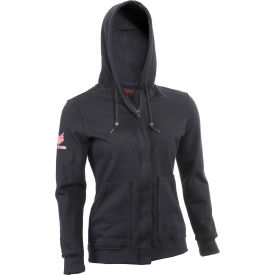 DRIFIRE® Women's Flame Resistant Zip Front Hoodie 2XL Regular Navy SWSI2ZW-2X