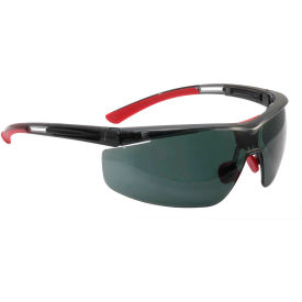Honeywell North Adaptec Safety Glasses Half Frame Black Frame Smoke Lens Anti-Fog T5900LTKSHS