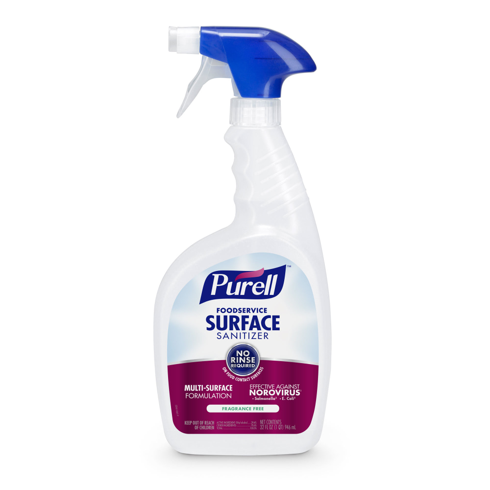 Purell Food Service Surface Sanitizer, Unscented, 32 Oz Bottle MPN:3341-12EA