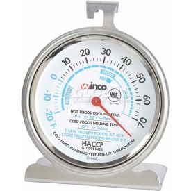 Winco TMT-RF3 Dial Refrigerator/Freezer Thermometer TMT-RF3 - Pkg Qty 12