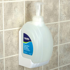 GoVets™ Wall Mount Bracket for Global 32 oz. Hand Soap/Sanitizer - White 461WH641 - Pkg Qty 24