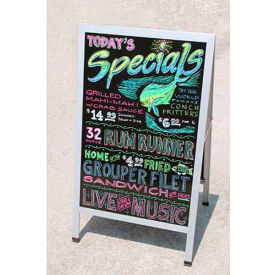 Mr. Bar-B-Q 90034 - 2 Sided Sign Indoor/Outdoor Aluminum A Frame 90034