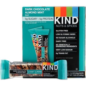 KIND® Nuts and Spices Bar Dark Chocolate Almond Mint 1.4 oz. Bar 12/Box 19988