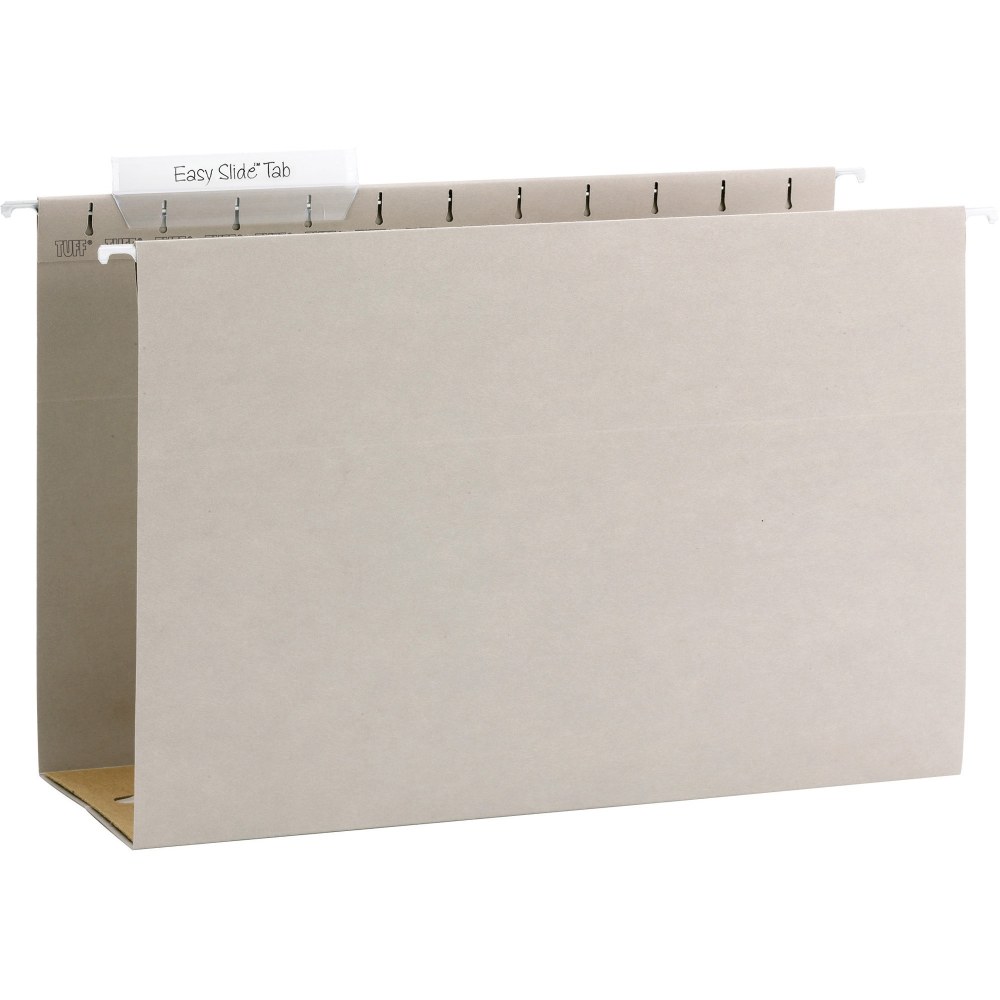 Smead TUFF 1/3 Tab Cut Legal Recycled Hanging Folder - 8 1/2inx14in - 4in Expansion - Top Tab Location - 64342 MPN:64342