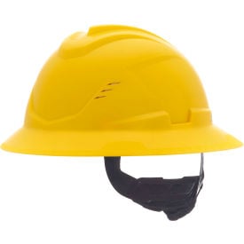 MSA Safety V-Gard C1™ Full Brim Hard Hat Vented Fas-Trac III Yellow 10215832 - Pkg Qty 16