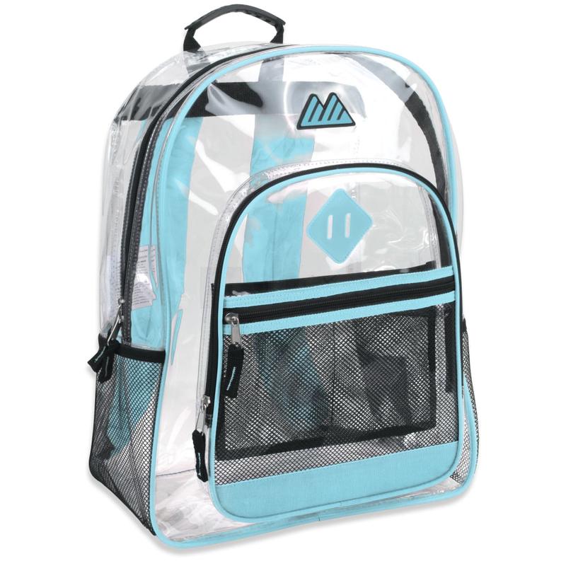 Trailmaker Clear Backpack, Turquoise Trim MPN:7796TRQ