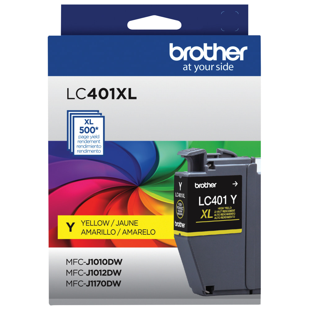 Brother LC401XL Yellow High-Yield Ink Cartridge, LC401XLY MPN:LC401XLYS