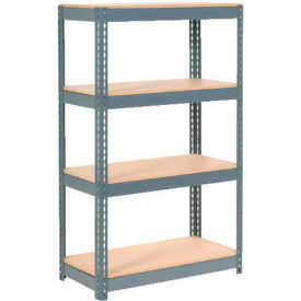 GoVets 4 Shelf Standard Duty Boltless Shelving Starter 36