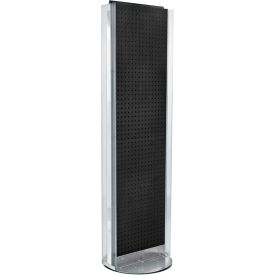 Global Approved 700256-BLK Pegboard Floor Stand W/5