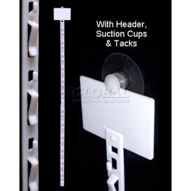 Clip Strip® 12 Station W/Suction Cup W/Header 34-1/4