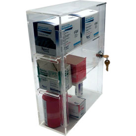 Omnimed Medical Storage Wall Cabinet with 2 Shelves Keyed The Same 11-1/8