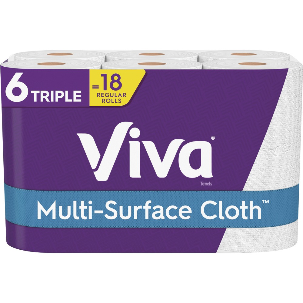 Viva Choose-A-Sheet Paper Towels, White, 165 Sheets Per Roll, Pack Of 6 Rolls (Min Order Qty 3) MPN:KCC50777