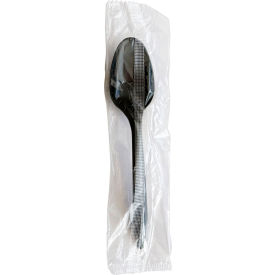 Boardwalk® Mediumweight Individually Wrapped Teaspoons Polypropylene Black 1000/Carton BWKSPOONBLPPIW