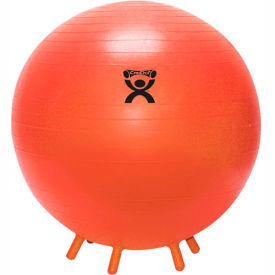 CanDo® Inflatable Exercise Ball with Feet Orange 22